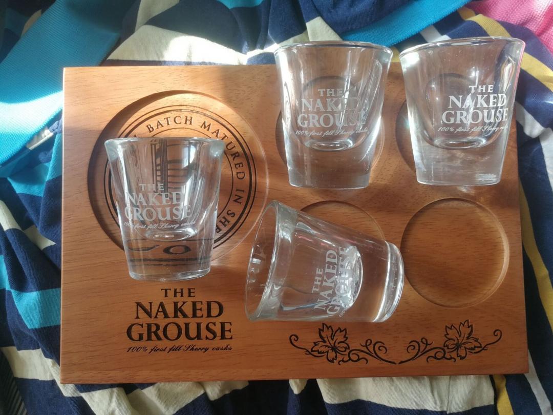 The Naked Grouse裸雀4shot带托盘杯