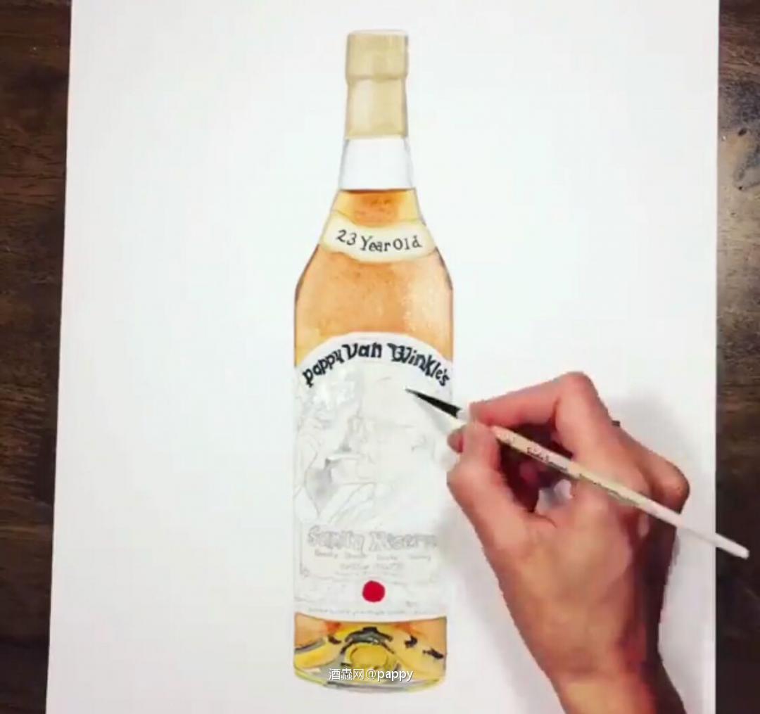 画出一瓶好酒 【 Pappy Van Winkle 23 year 】