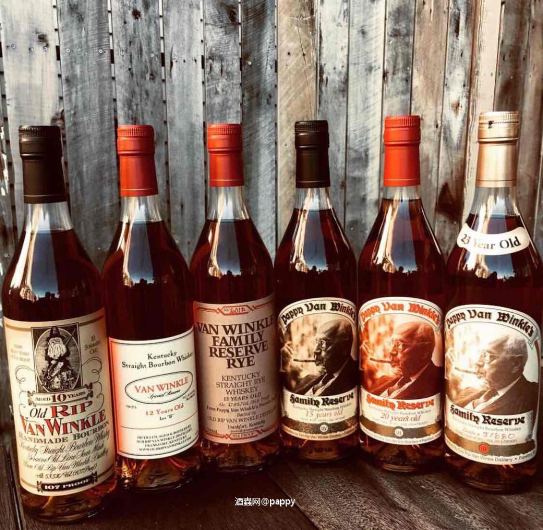 I finally received a whole set of Pappy van Winkle 。开心[坏笑]