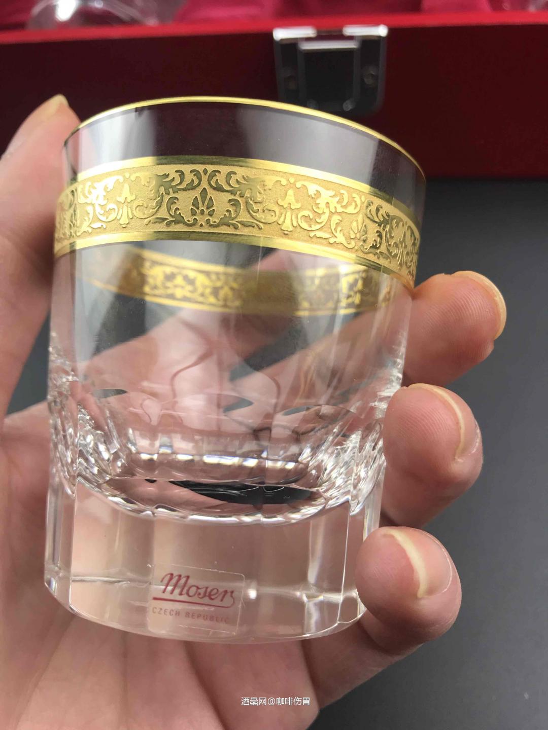 Moser彩金水晶杯