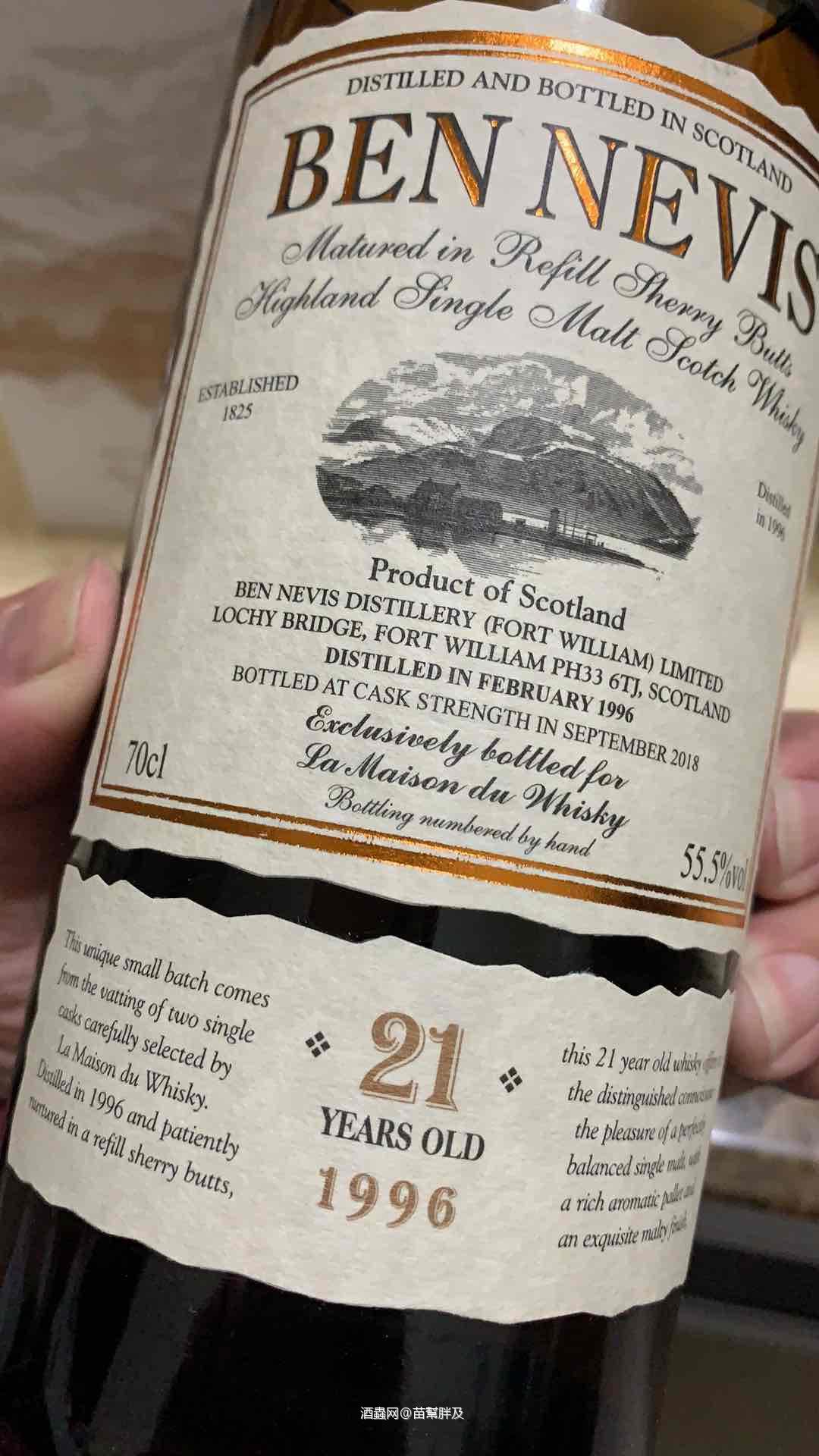 LMDW最新包桶，BEN NEVIS 1996 21年