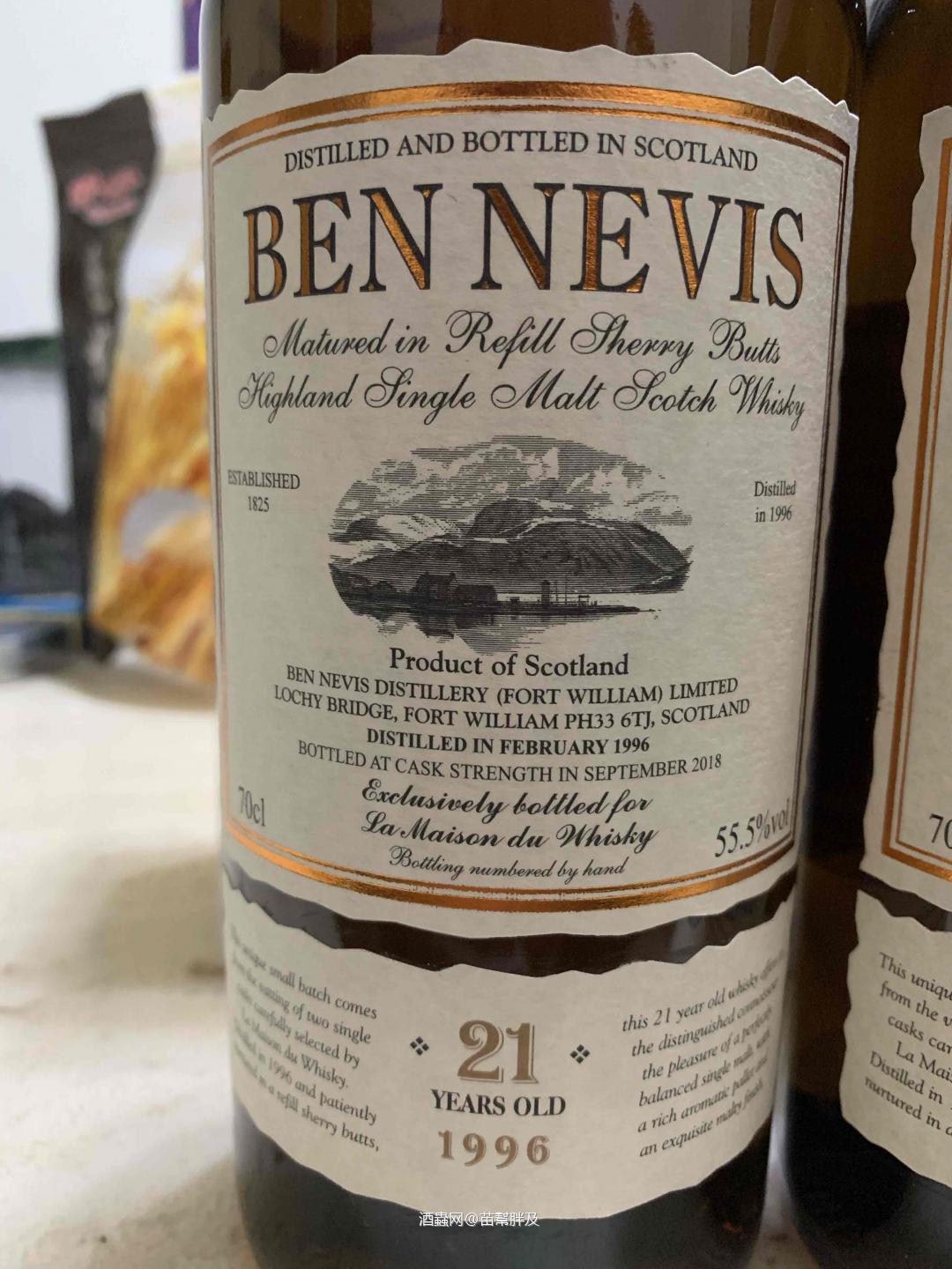 LMDW最新包桶，BEN NEVIS 1996 21年