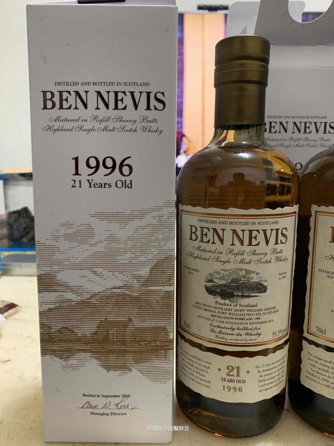 LMDW最新包桶，BEN NEVIS 1996 21年