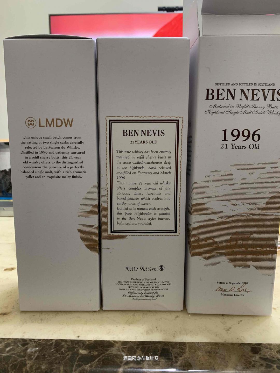LMDW最新包桶，BEN NEVIS 1996 21年