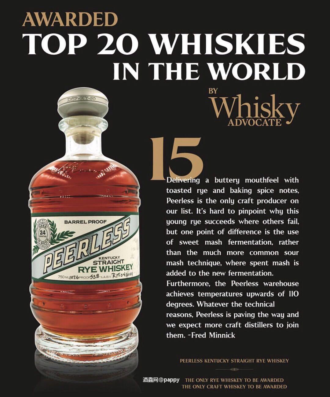 好酒推荐：Kentucky 黑麦威士忌107.6 Proof [强] 不可错过的一款限量发售的美国Kentucky 黑麦威士忌🥃