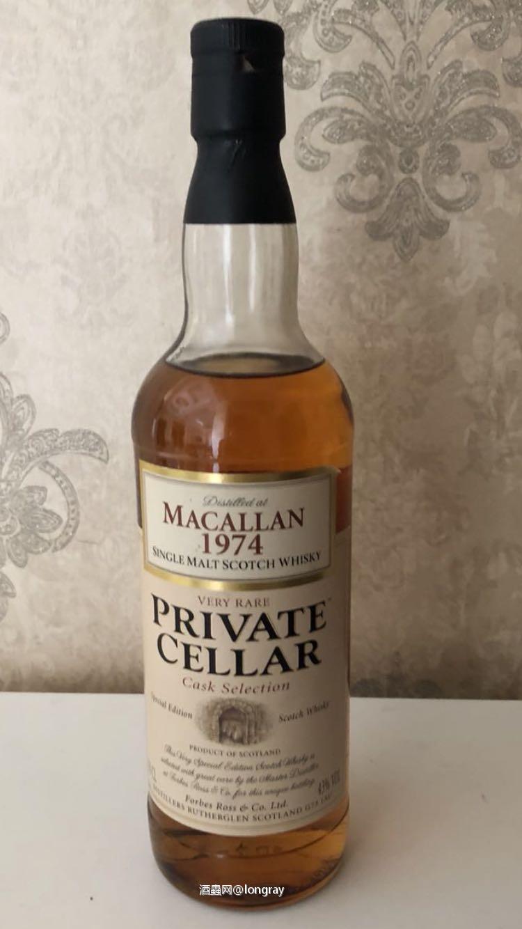 Macallan不知道是哪年装瓶的，74水线不理想。