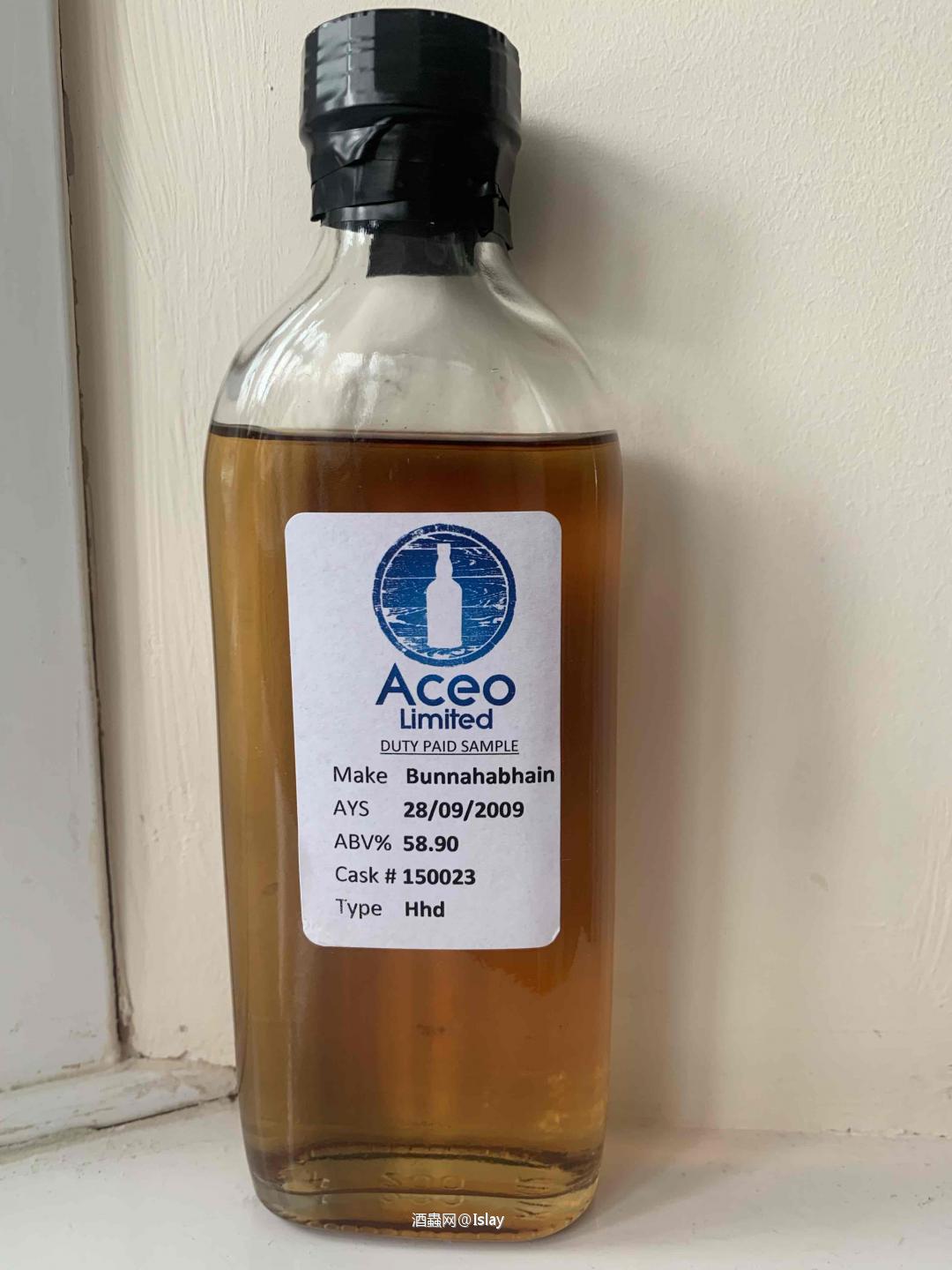 Bunnahabhain 2009/9年，58.9%，歐羅索雪利桶 #150023