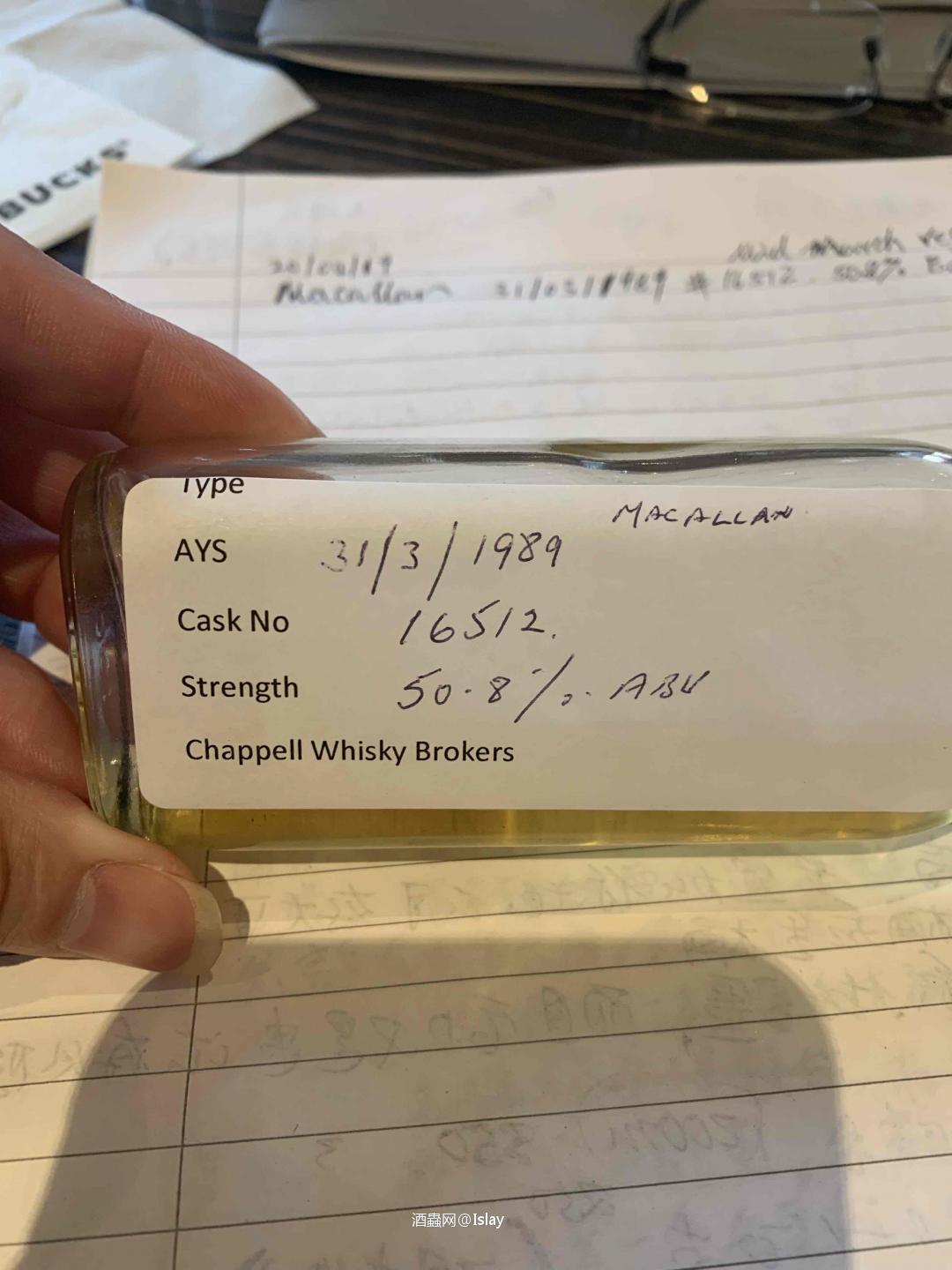 Macallan 1989/30年，50.8%，波本桶#16512