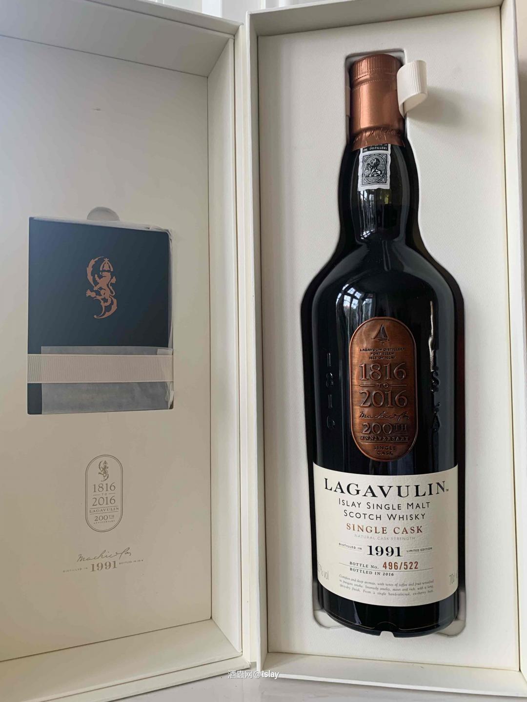 Lagavulin 25年雪利單桶52.7%，200周年纪念版