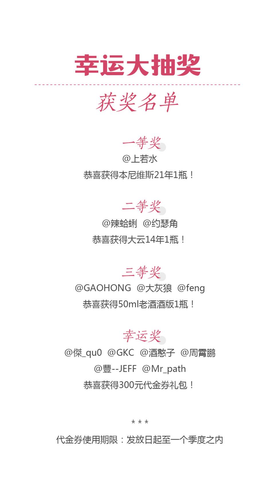 “以父之酩”酒虫网品牌周【获奖名单公告】