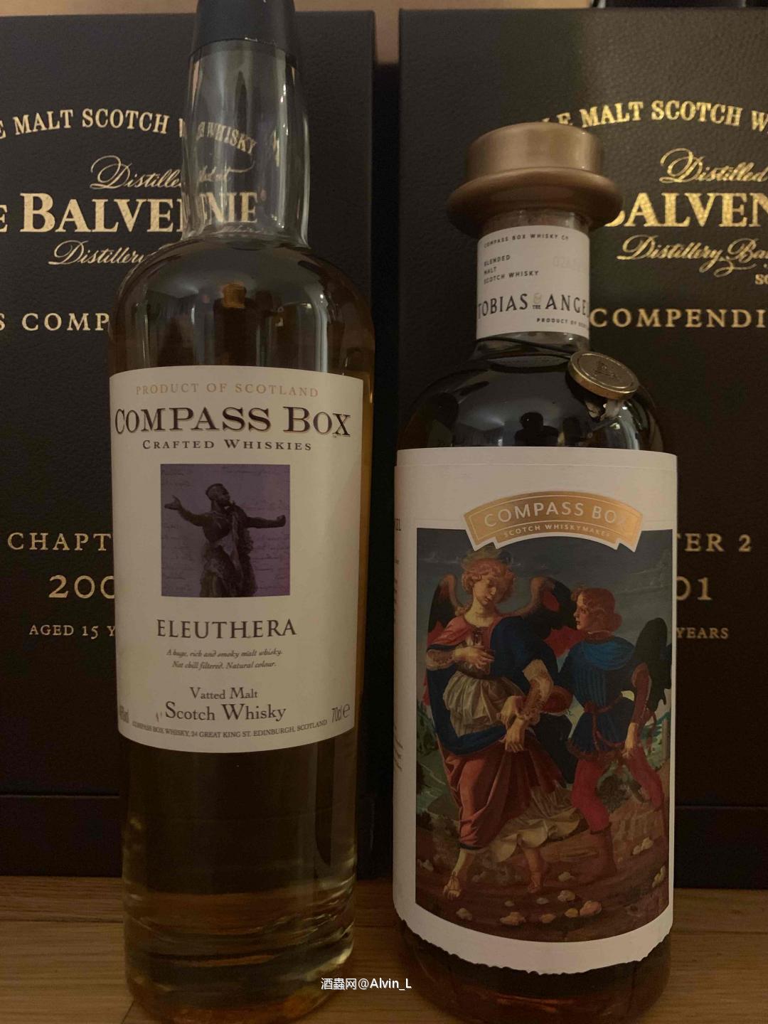 Compass Box Eleuthera AND Tobias & The Angel 兩兄弟