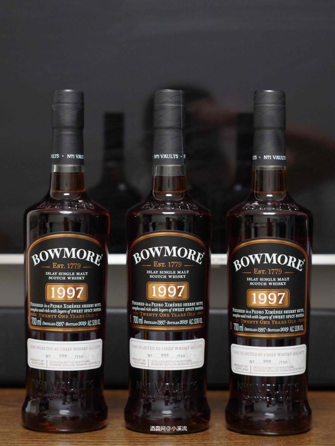 Bowmore 1997 PX，酒评