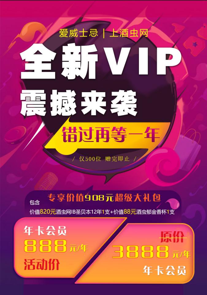 全新VIP震撼来袭！错过再等一年！