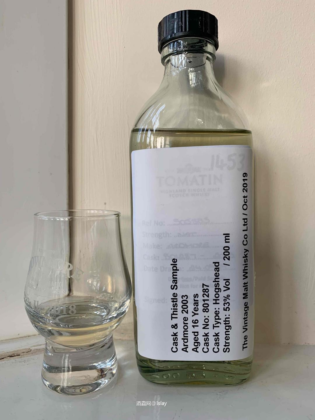 Ardmore 2003/16年，53%，豬頭桶，#8012…