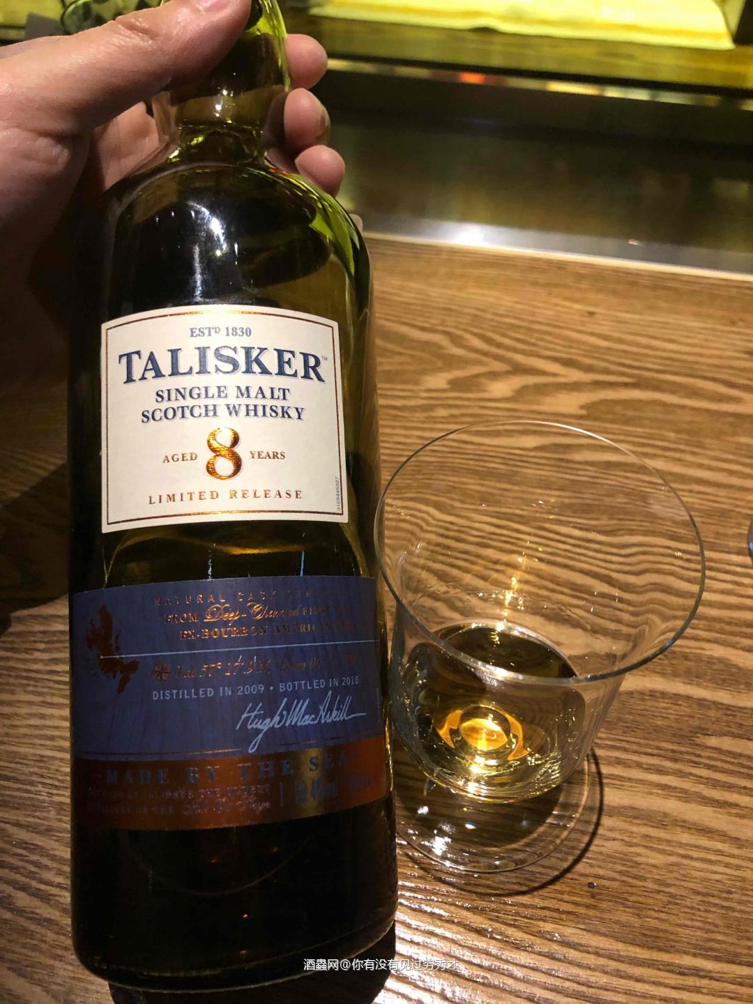 2018年SR 8年 59.4%<p class='p'/>酒体清澈，浅柠檬黄色，挂杯…