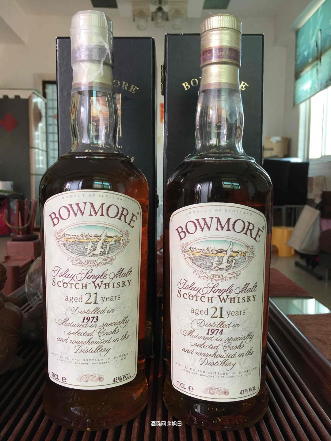 请教一下 大家，Bowmore年份版21年有多少个版本，相差挺大的！🙂🙏🏻🙏🏻