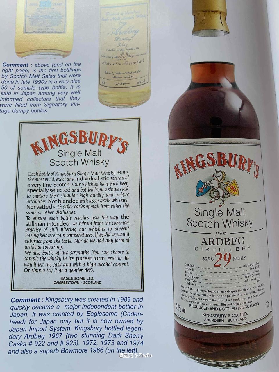 Kingsbury一些资料，及一些老酒拍卖价格