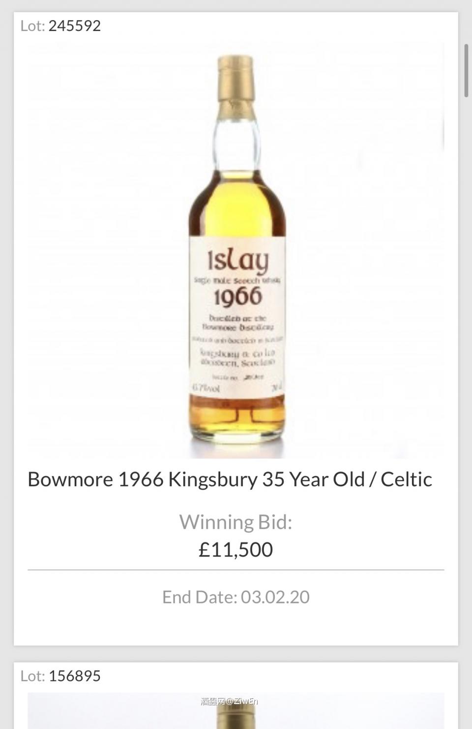Kingsbury一些资料，及一些老酒拍卖价格