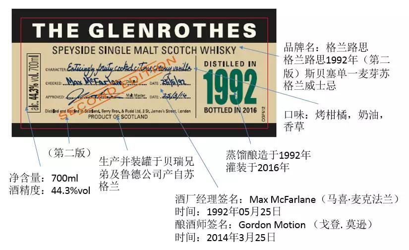 酒体清澈，浅琥珀色，<p class='p'/>闻香：一丝丝烟熏、丁香肉桂、蜂蜜、奶油…