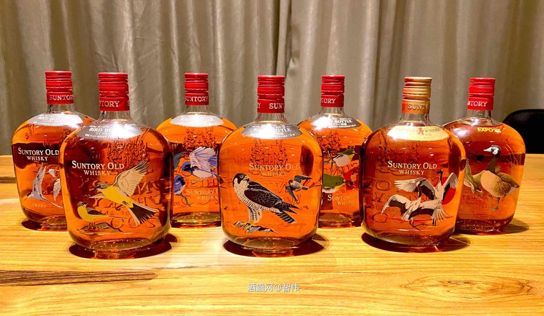 Suntory 80年代老酒鸟瓶系列