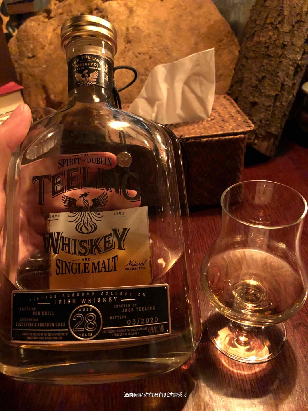 帝霖28年 爱尔兰帝霖28年；波本桶+苏玳桶；装瓶：2020…