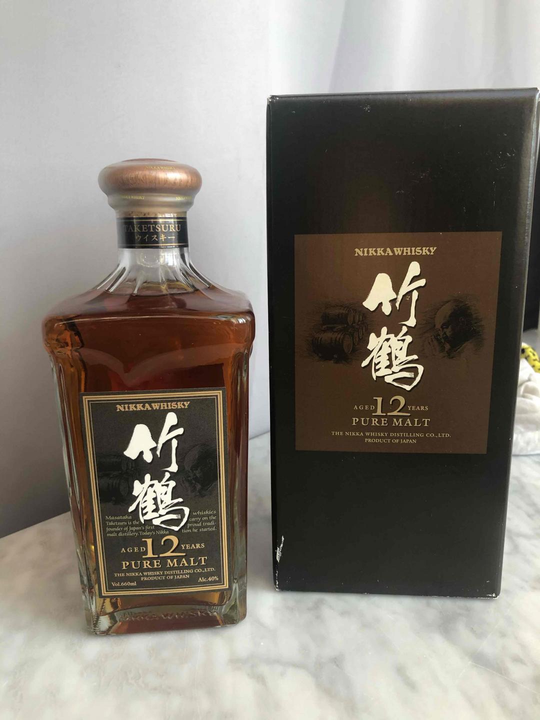 竹鹤12年 角瓶 停产老版本