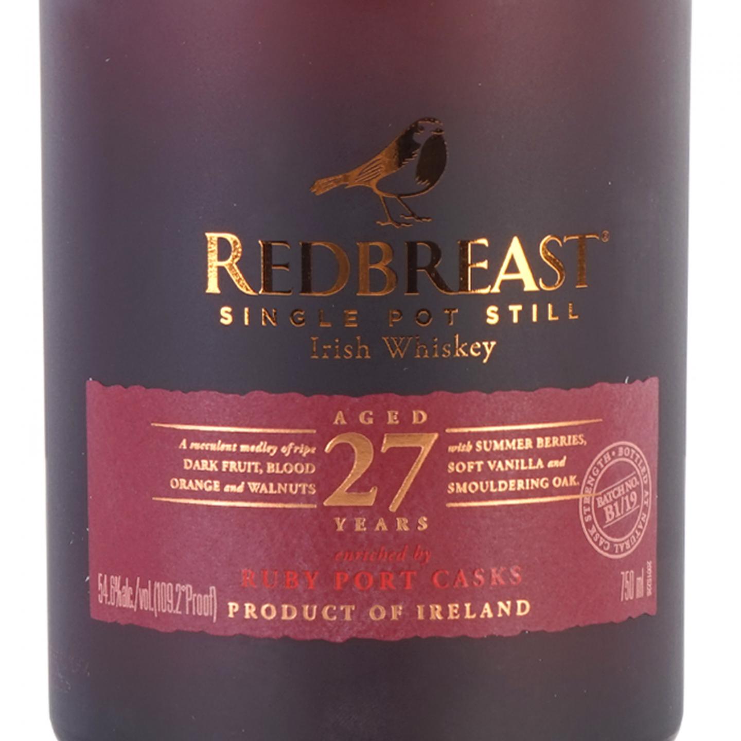Redbreast 知更鸟 27年