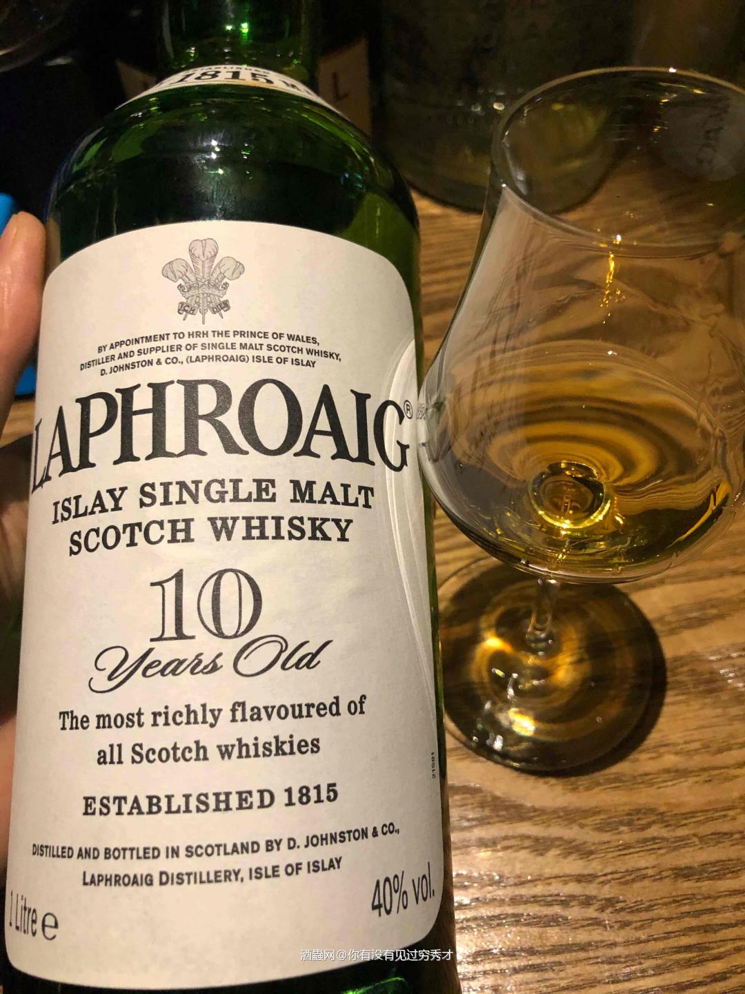 拉佛格10年 2013版1L 40% 酒体清澈，暗金色， 闻…