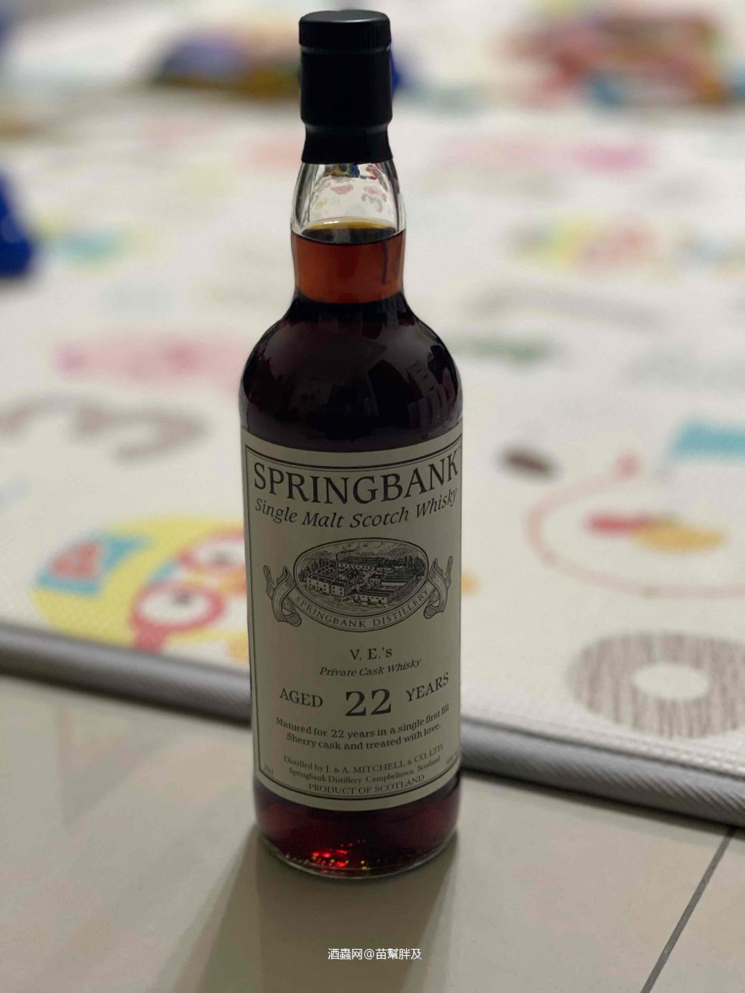 Springbank 白标业主桶 V.E’s 22 初次雪莉桶！！