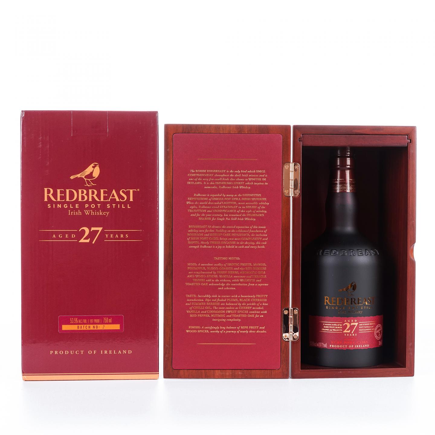 Redbreast 知更鸟 27年 第二版