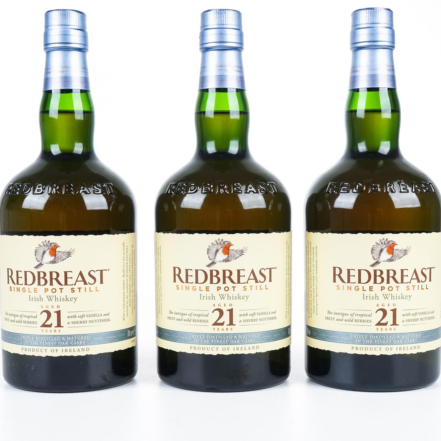 Redbreast 知更鸟 21年 原箱3支