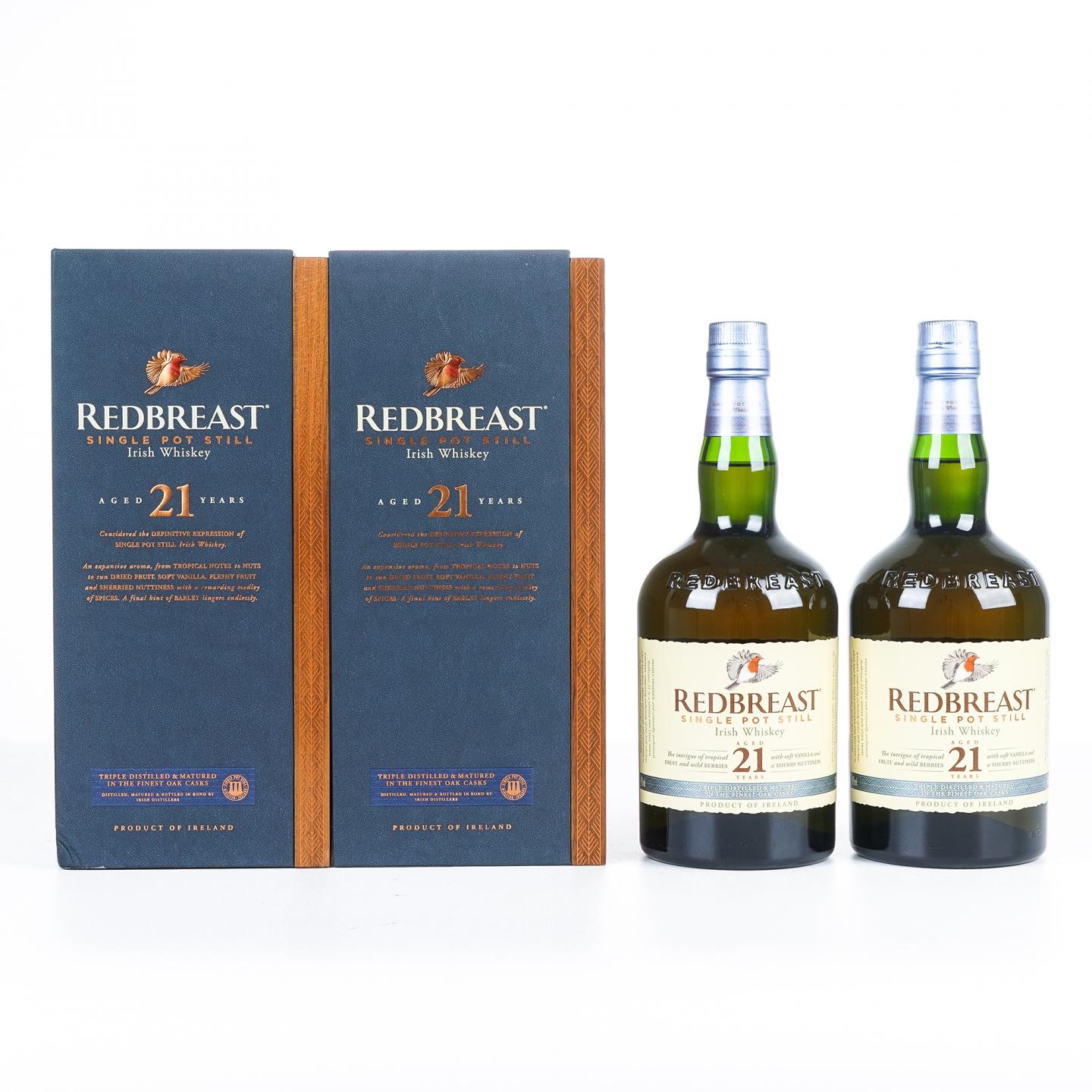 Redbreast 知更鸟 21年 2支组