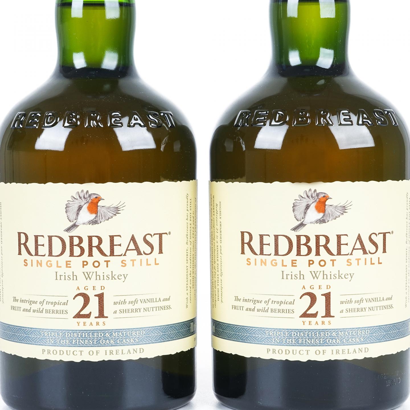 Redbreast 知更鸟 21年 2支组