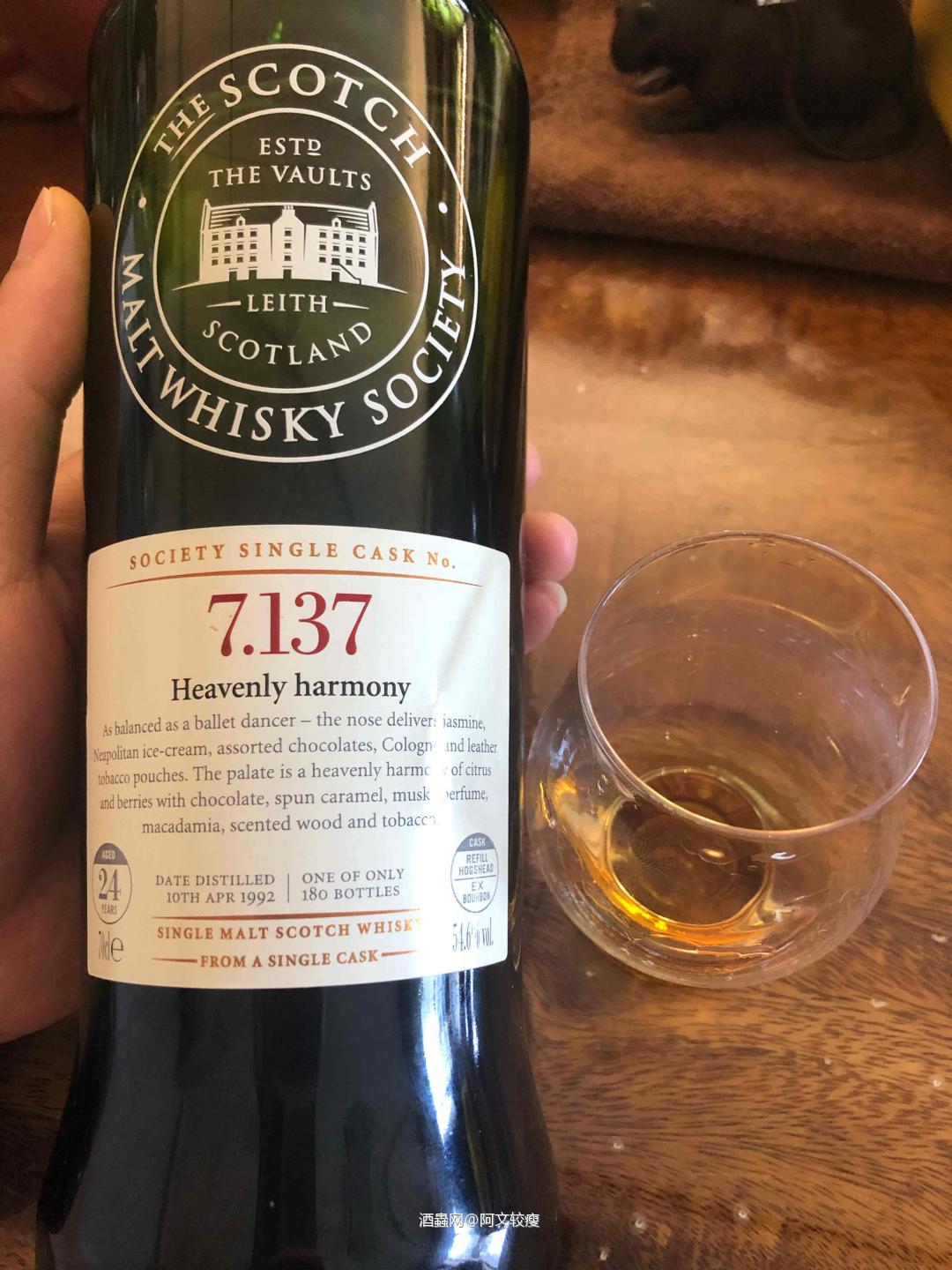 朗摩24YO<p class='p'/>酒体清澈，暗金色，<p class='p'/>闻香：花香、胡椒、蜂蜜、木…