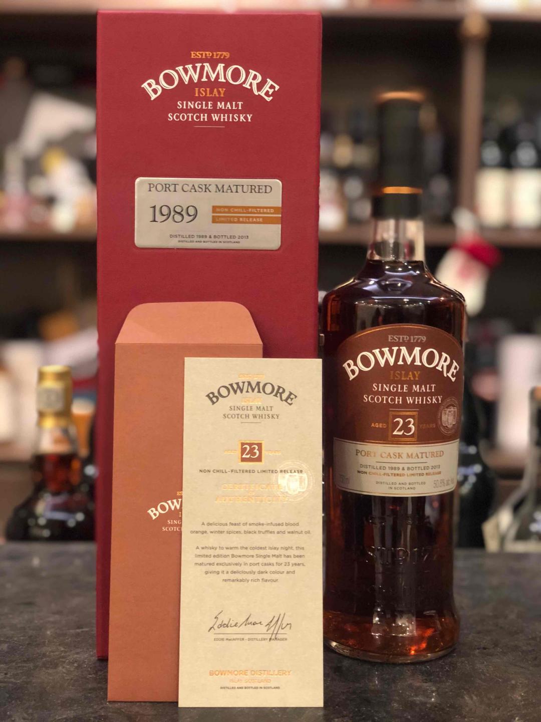 波摩Bowmore 1989-2013全程波特桶强