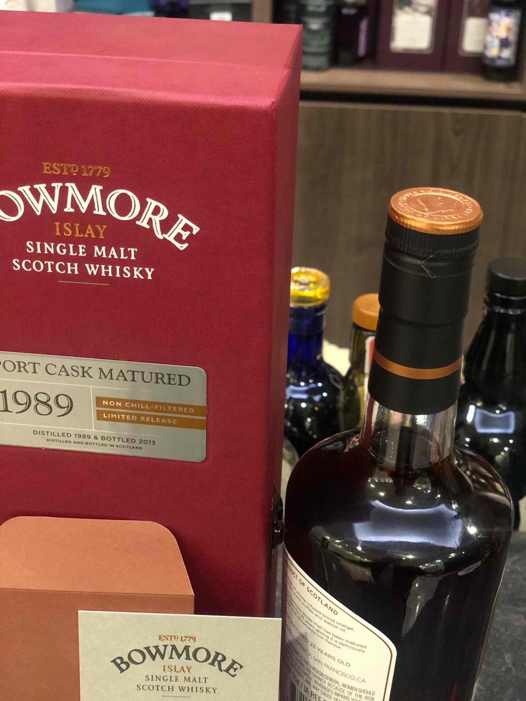 波摩Bowmore 1989-2013全程波特桶强