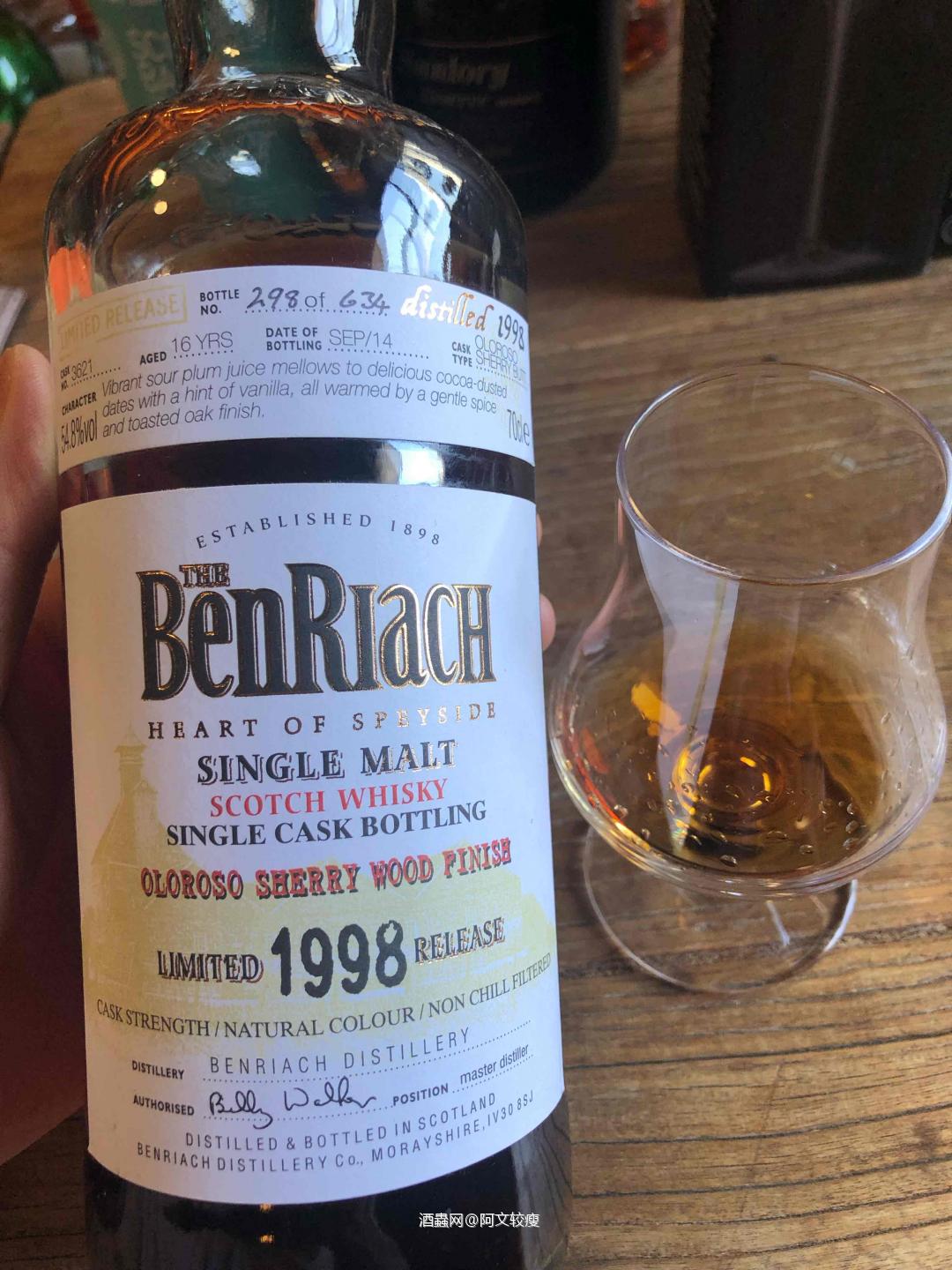 本利亚克1998  16BW版<p class='p'/>酒体清澈，红棕色，<p class='p'/>闻香：烟…