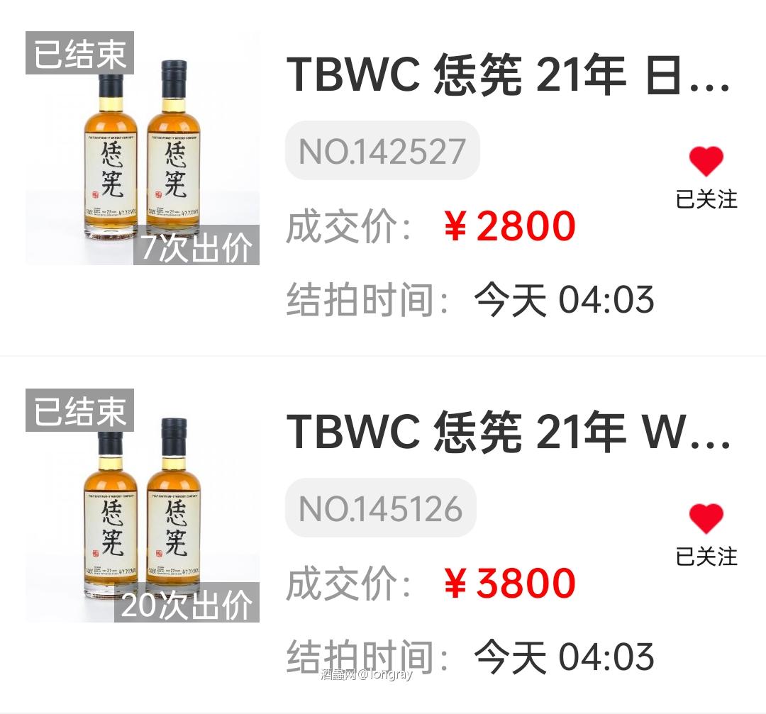 简单看看这次拍卖