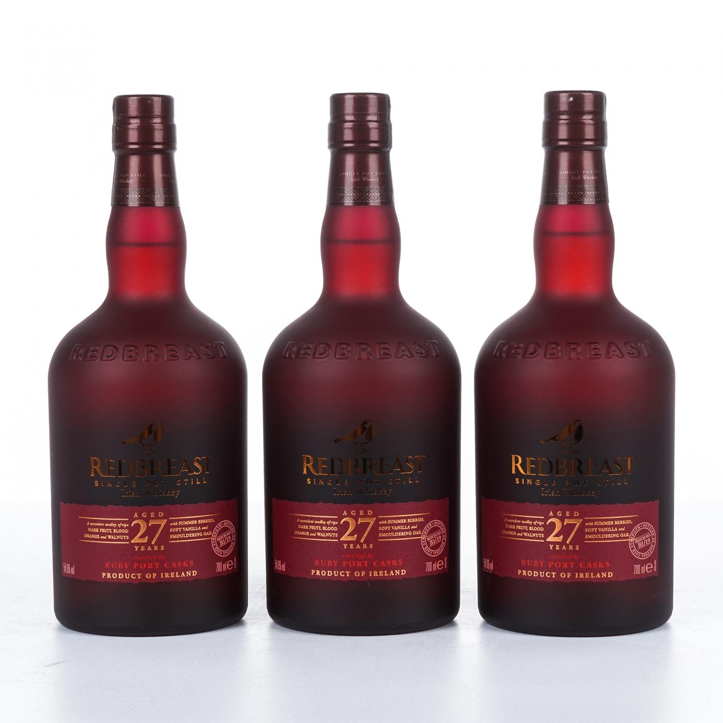 Redbreast 知更鸟 27年 3瓶组