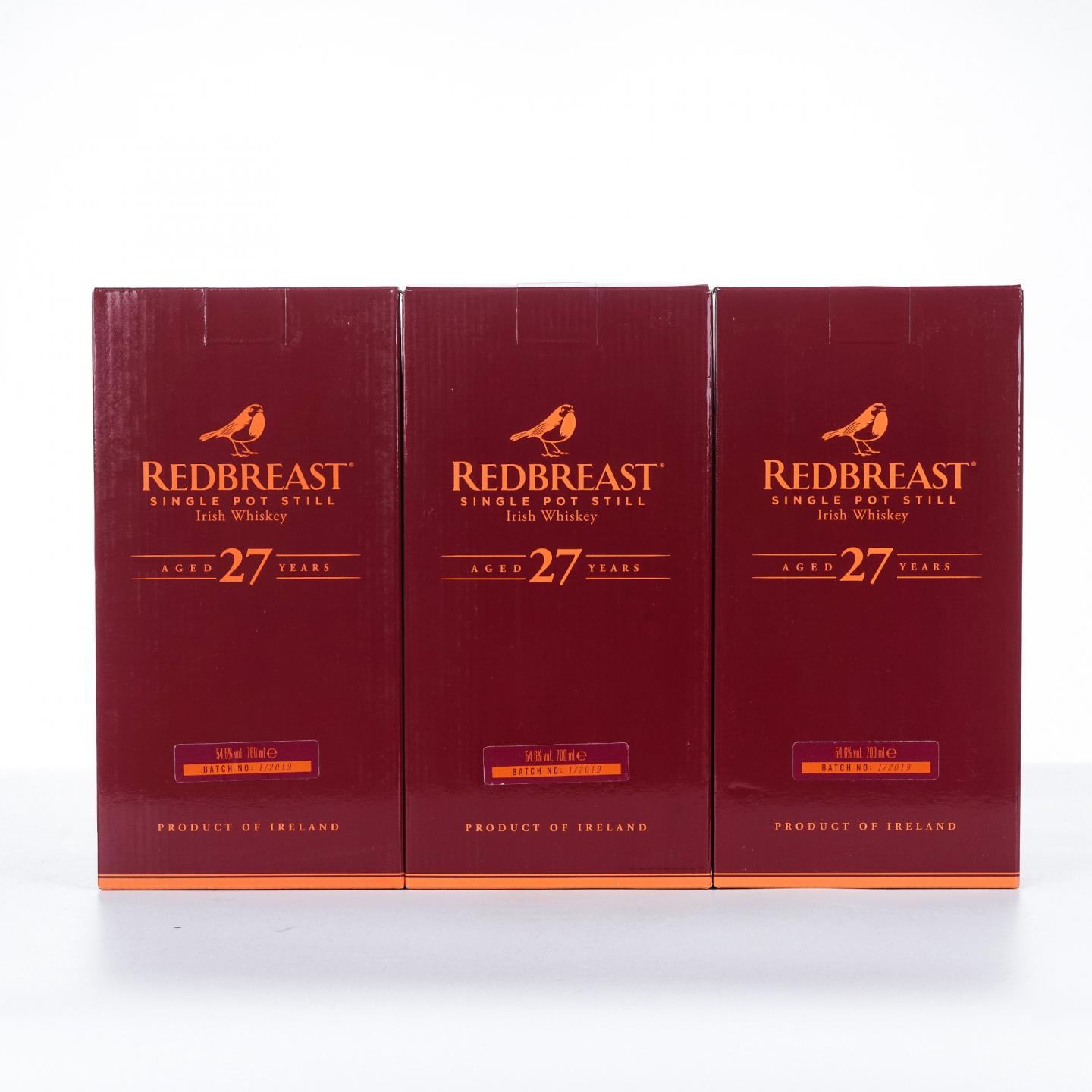 Redbreast 知更鸟 27年 3瓶组
