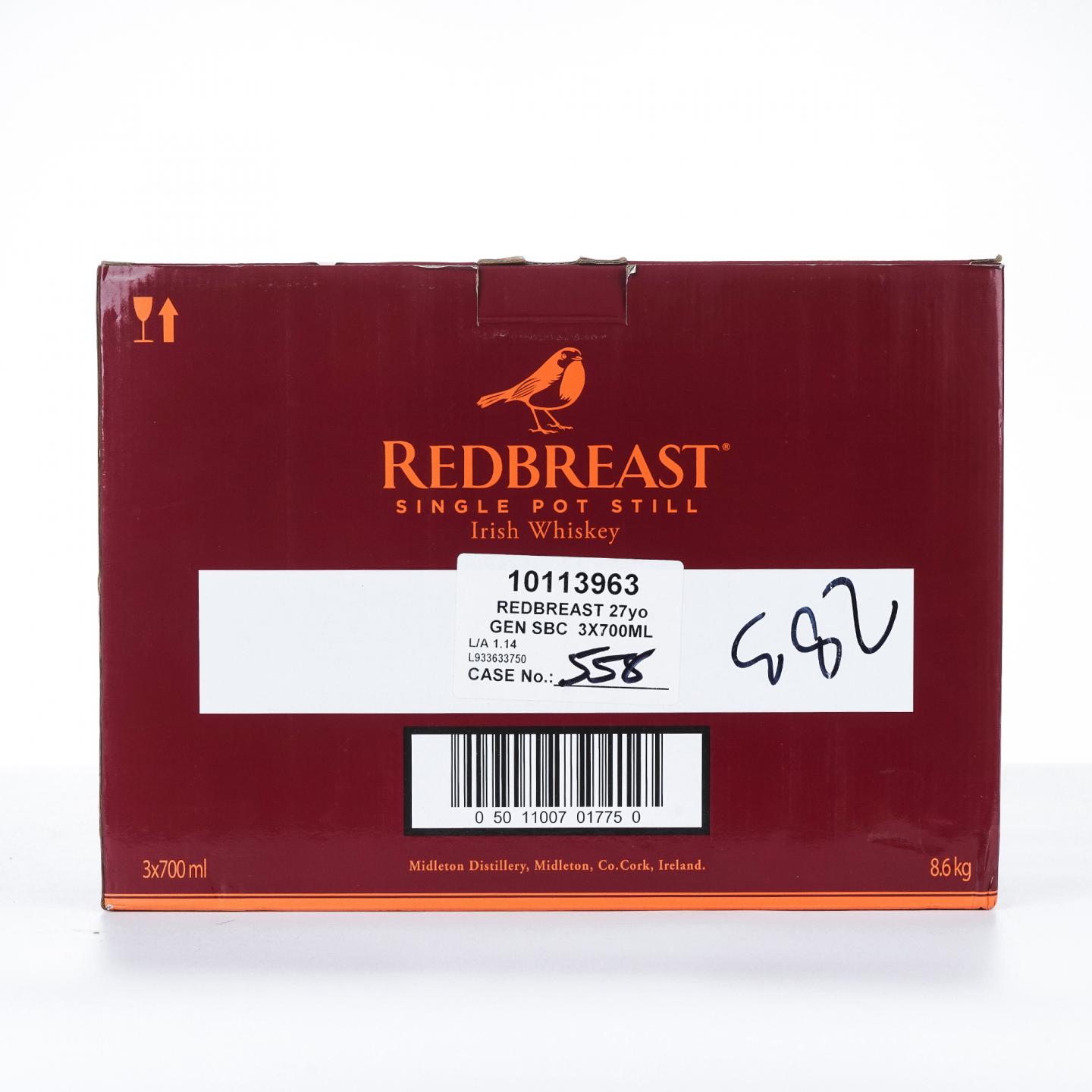 Redbreast 知更鸟 27年 3瓶组