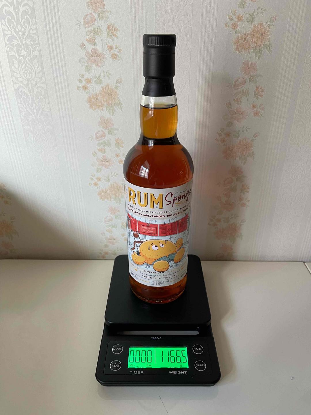 威士忌海绵Rum no.3 B款 Caroni 23年