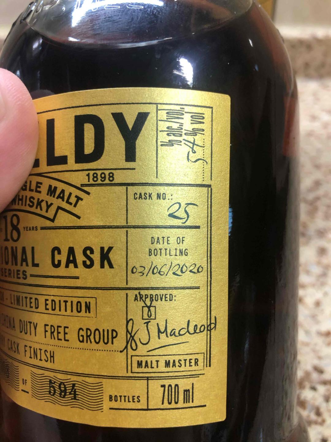 布赫拉迪18年雪梨原酒限量