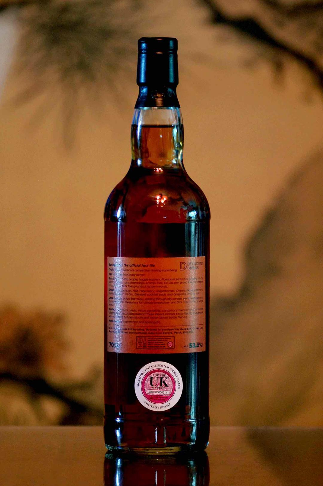 【😱恐怖的哥斯拉宝宝】Whisky Sponge 威士忌海绵 NO.24  Ledaig 里爵 2007（SPONGEZILLA，全球仅626瓶，值得收藏）