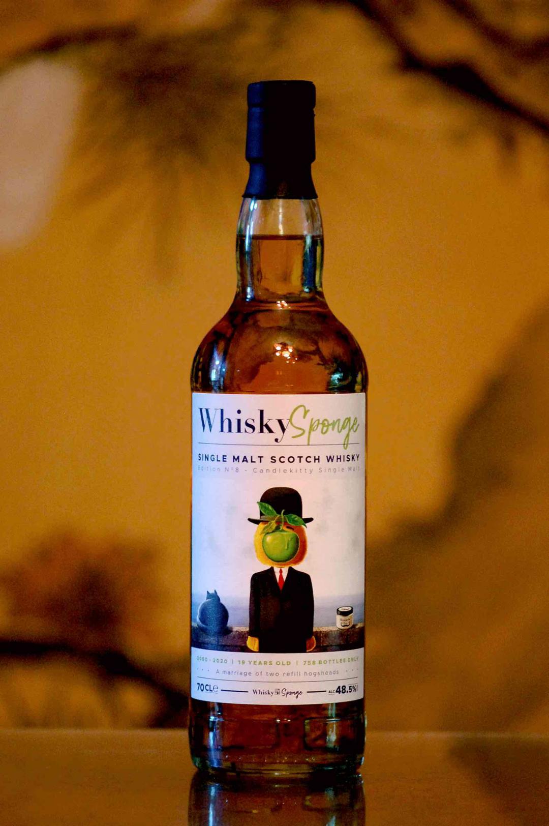 【🐝🐈超级哇噻的蜂蜡制品】Whisky Sponge 威士忌海绵 NO.8 CLYNELISH 克里尼基 2000(全球仅700多瓶,值得收藏)