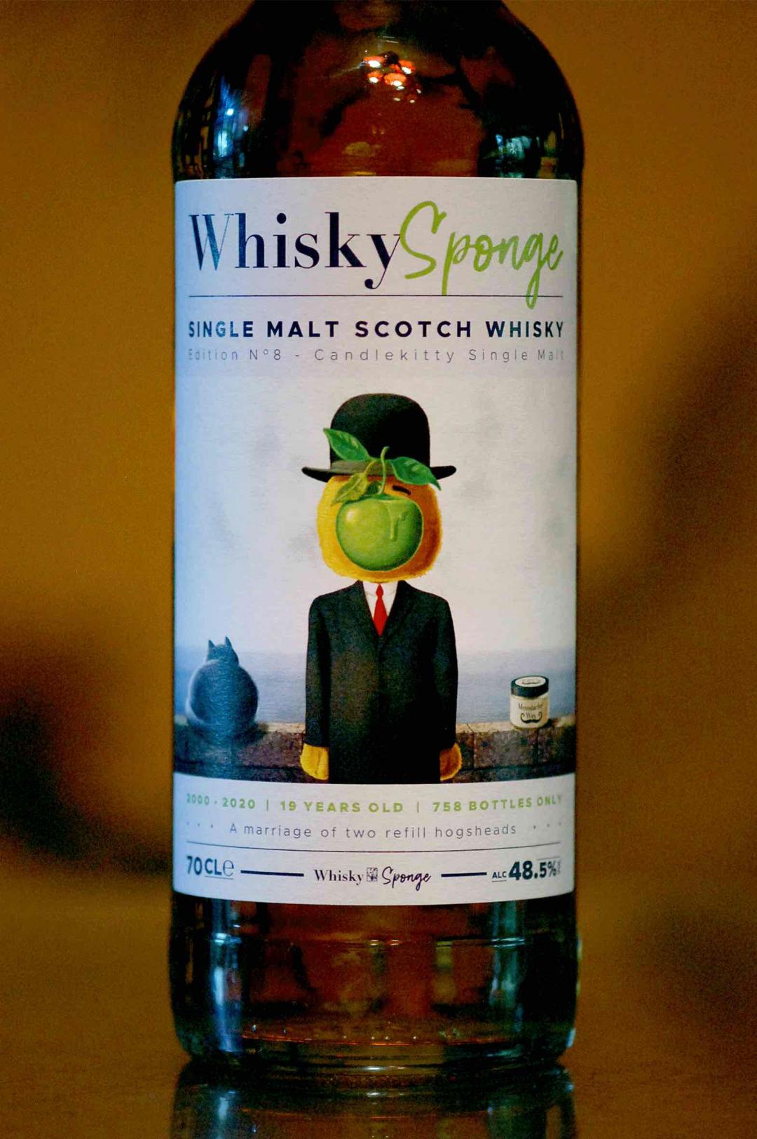 【🐝🐈超级哇噻的蜂蜡制品】Whisky Sponge 威士忌海绵 NO.8 CLYNELISH 克里尼基 2000(全球仅700多瓶,值得收藏)