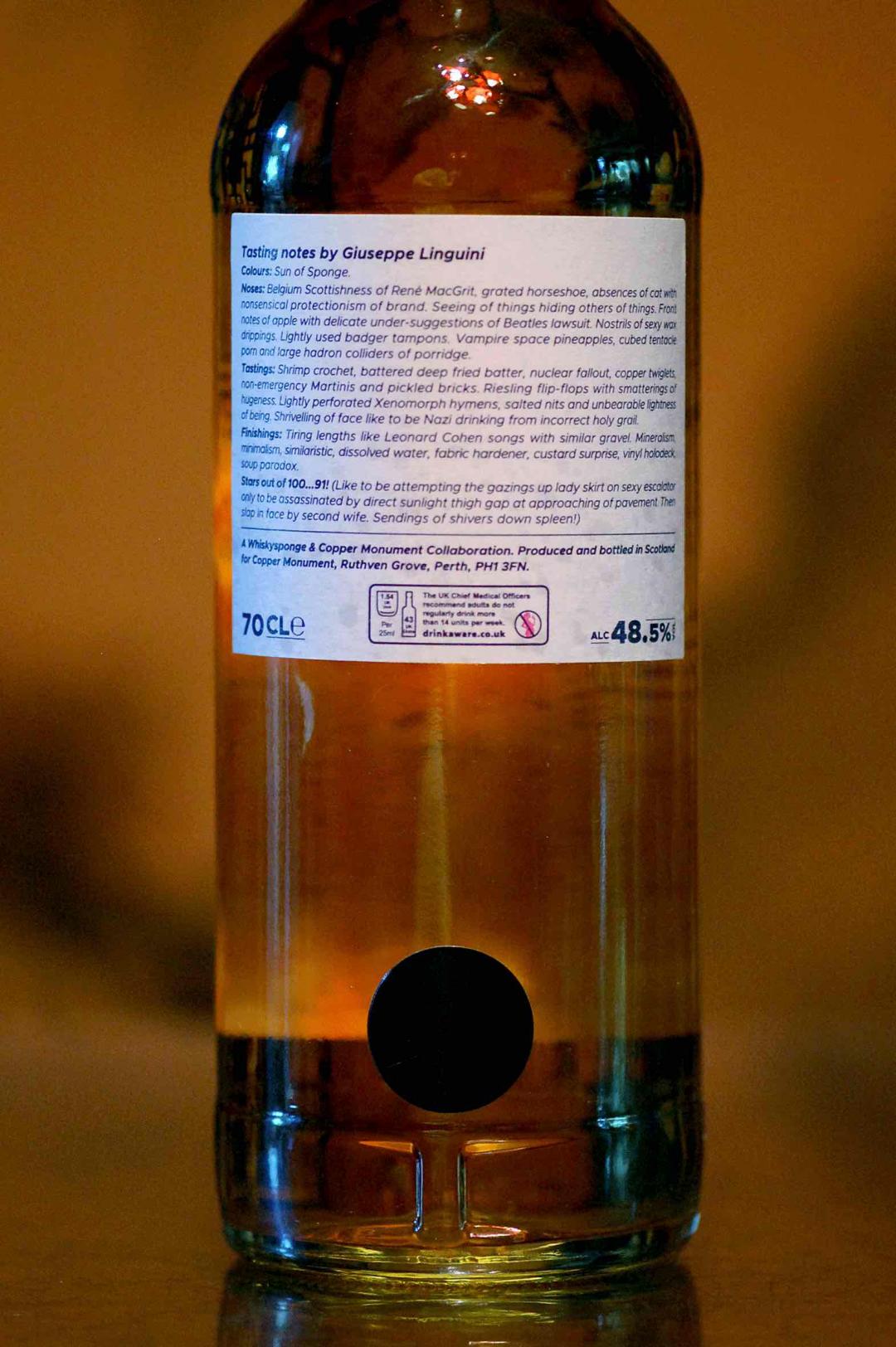 【🐝🐈超级哇噻的蜂蜡制品】Whisky Sponge 威士忌海绵 NO.8 CLYNELISH 克里尼基 2000(全球仅700多瓶,值得收藏)