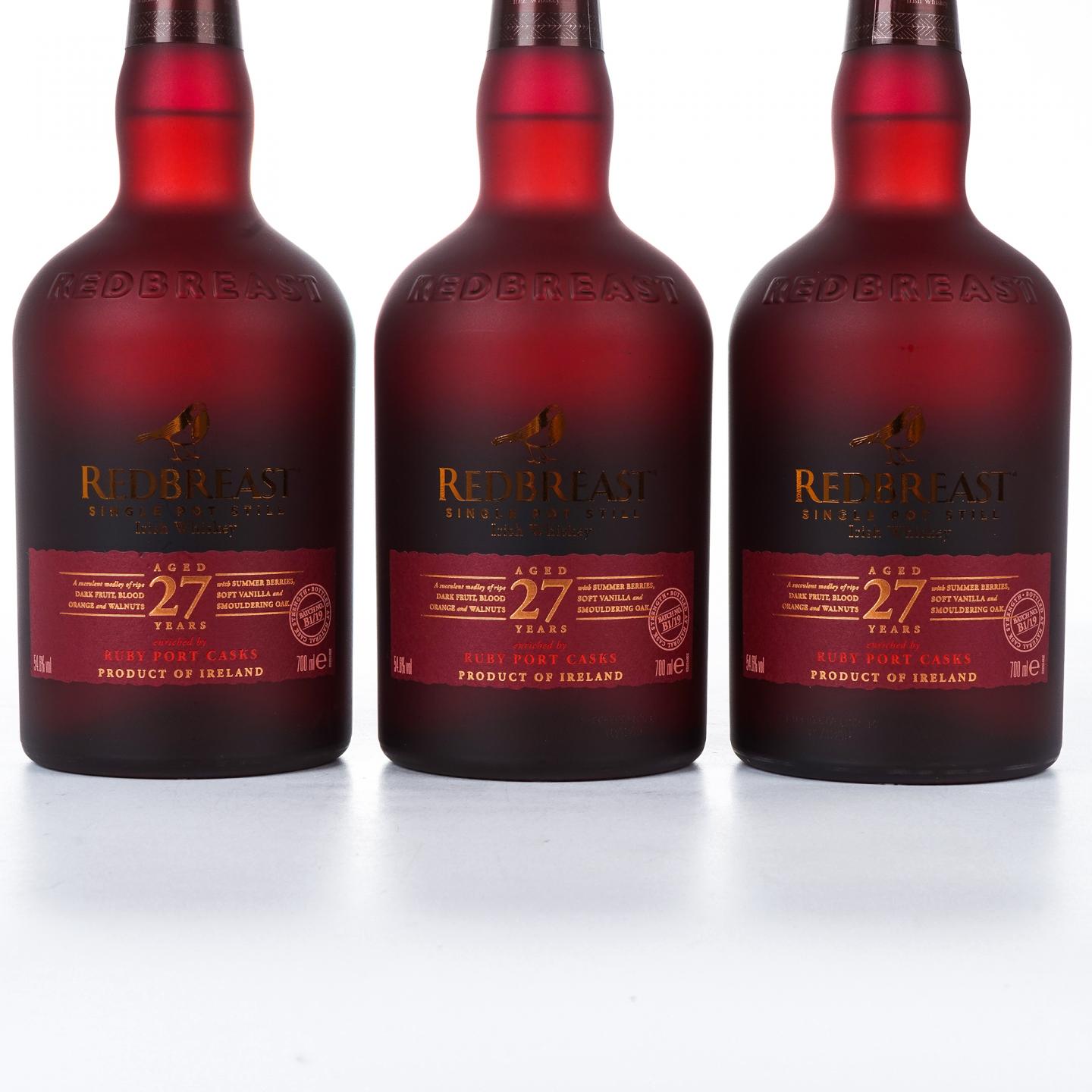 Redbreast 知更鸟 27年 3瓶组