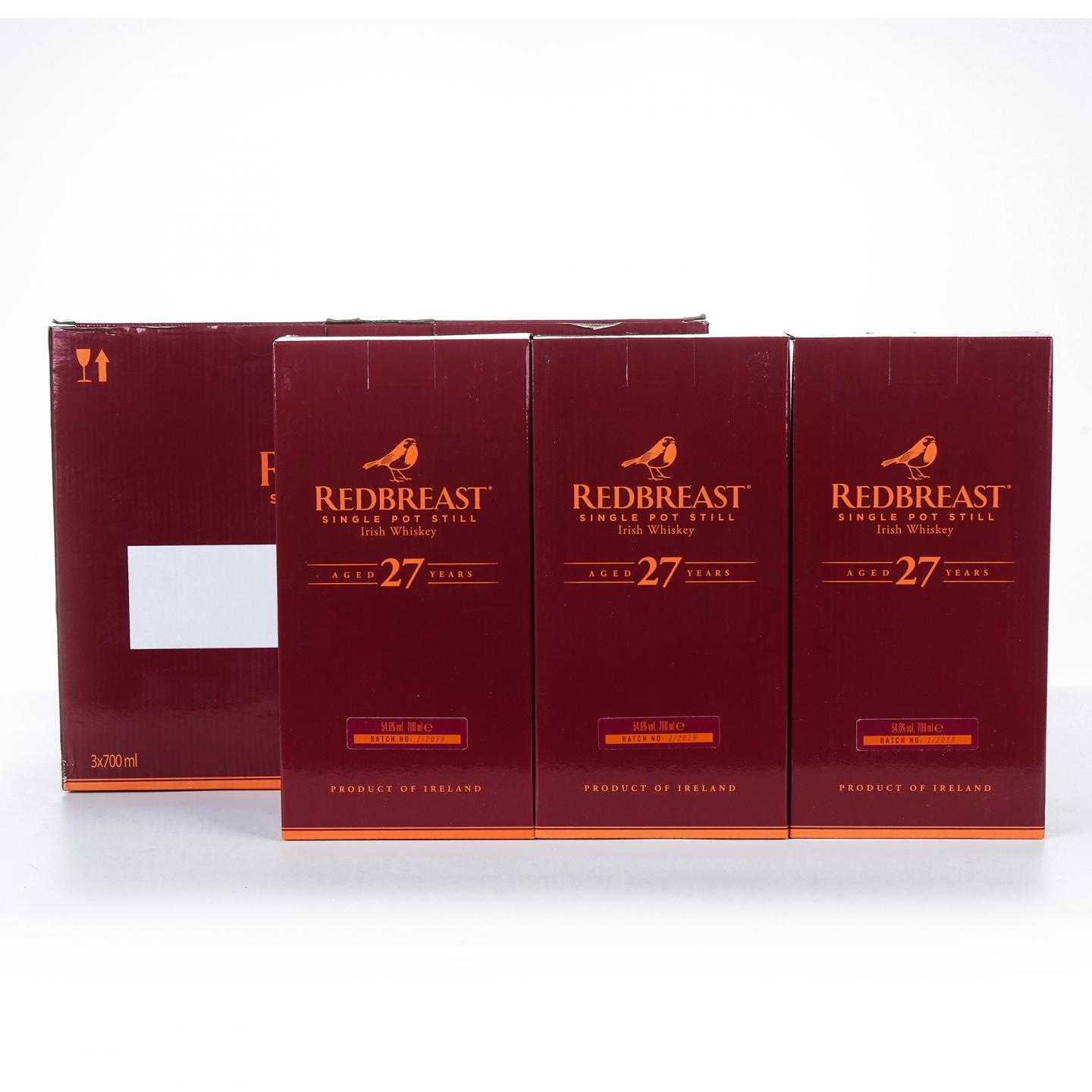 Redbreast 知更鸟 27年 3瓶组