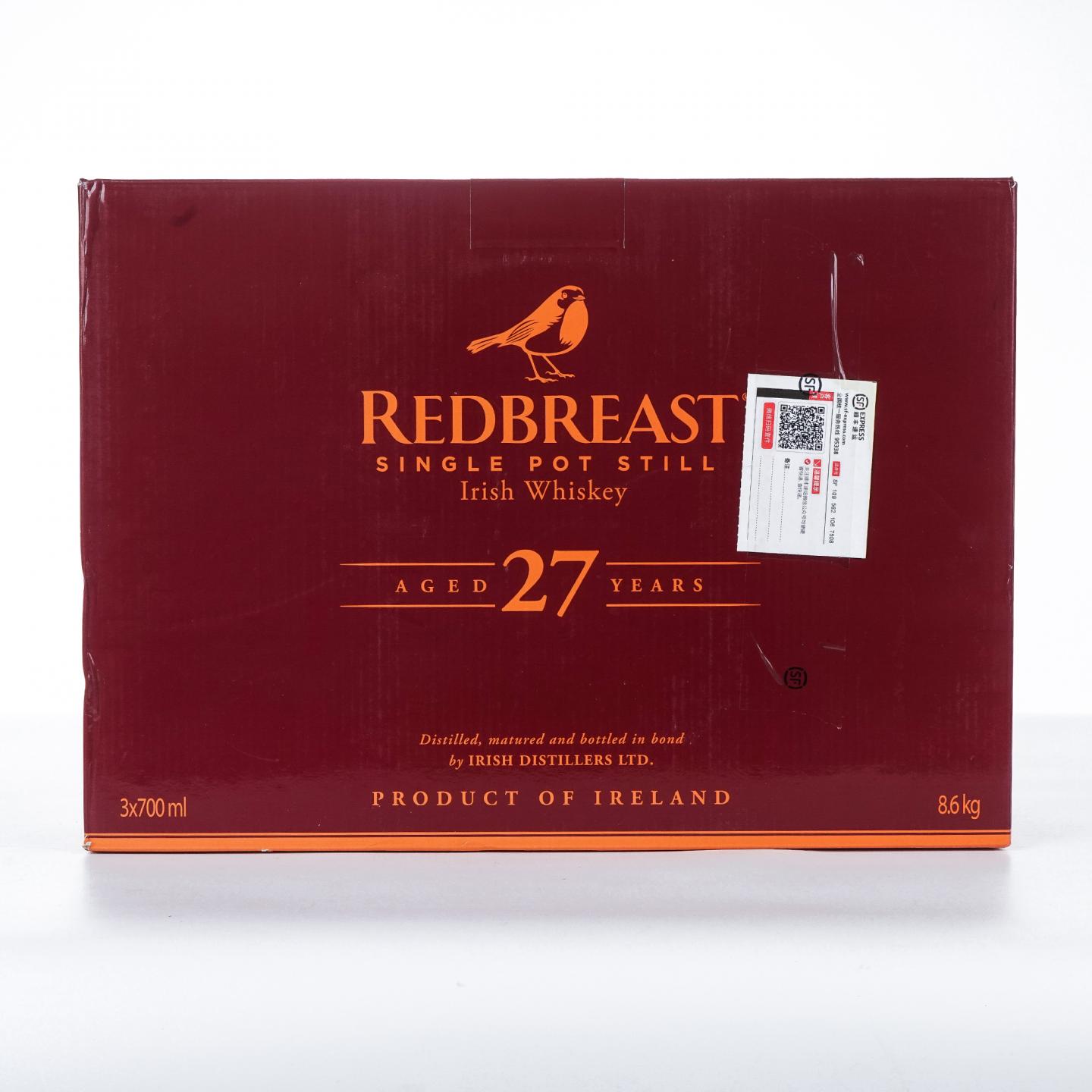 Redbreast 知更鸟 27年 3瓶组